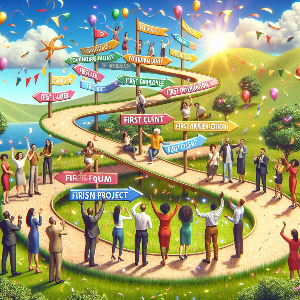 Happy clients or a graph showing growth and success.